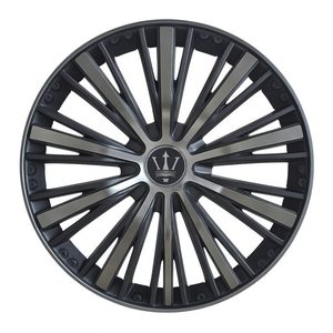 Set 4 capace roti VELAR Blade Silver, design Sportiv cu accente negre cu gri antracit, ABS rezistent, Universal, pentru jante R15